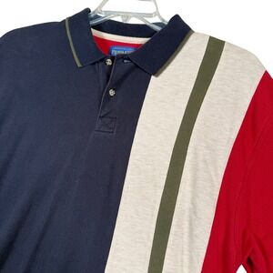 Vintage Pendleton Men's XL Polo Shirt Color Block Short Sleeve Classic Fit